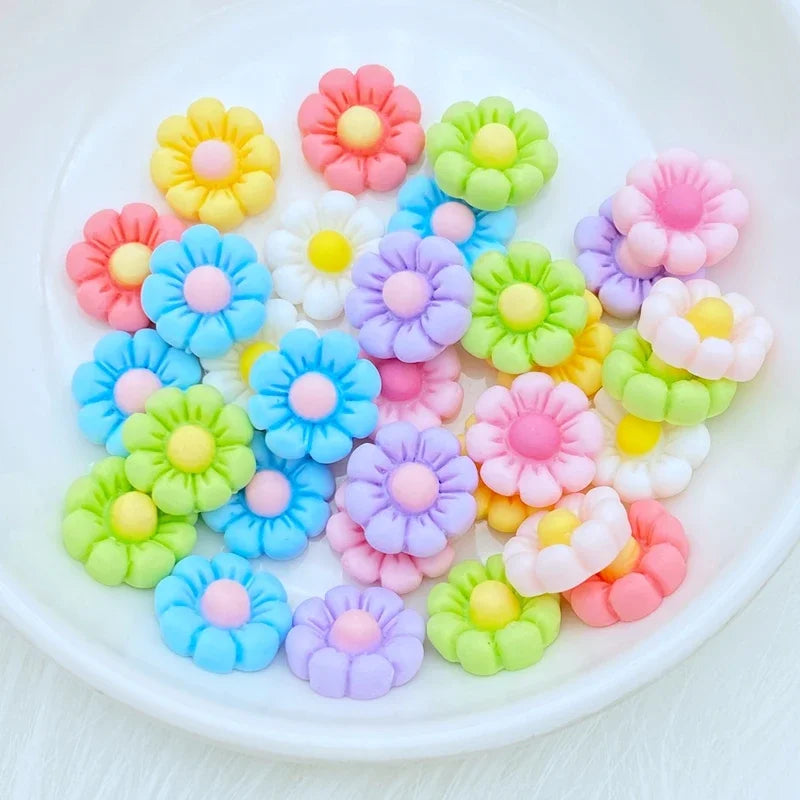 30Pcs Cute Resin Mini Floret Cabochon Scrapbook DIY Embellishments